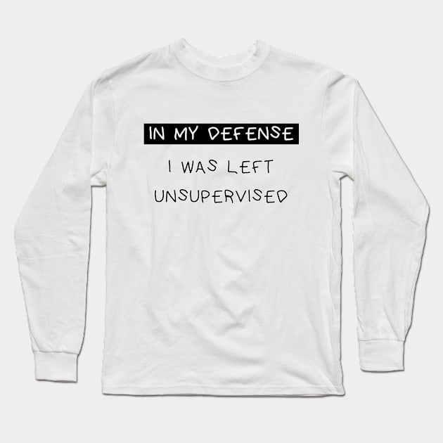 In my defence Long Sleeve T-Shirt by Bertoni_Lee